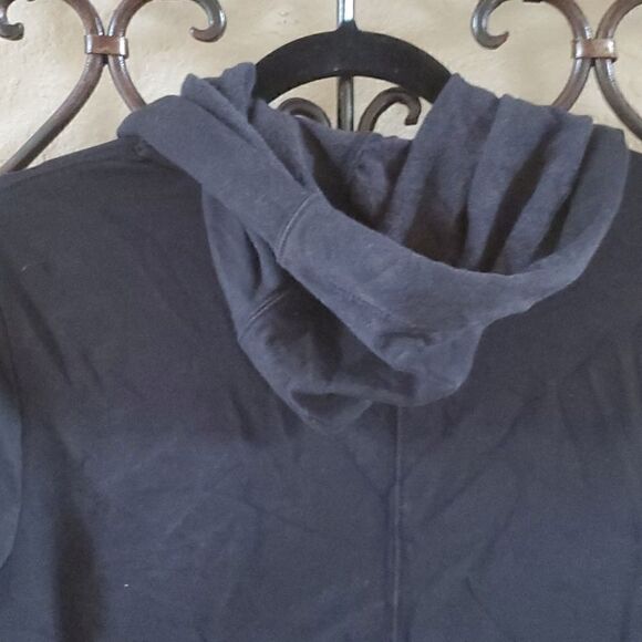 ATHLETA Black Wrap Cardigan Coat - Size Small - Picture 4 of 8